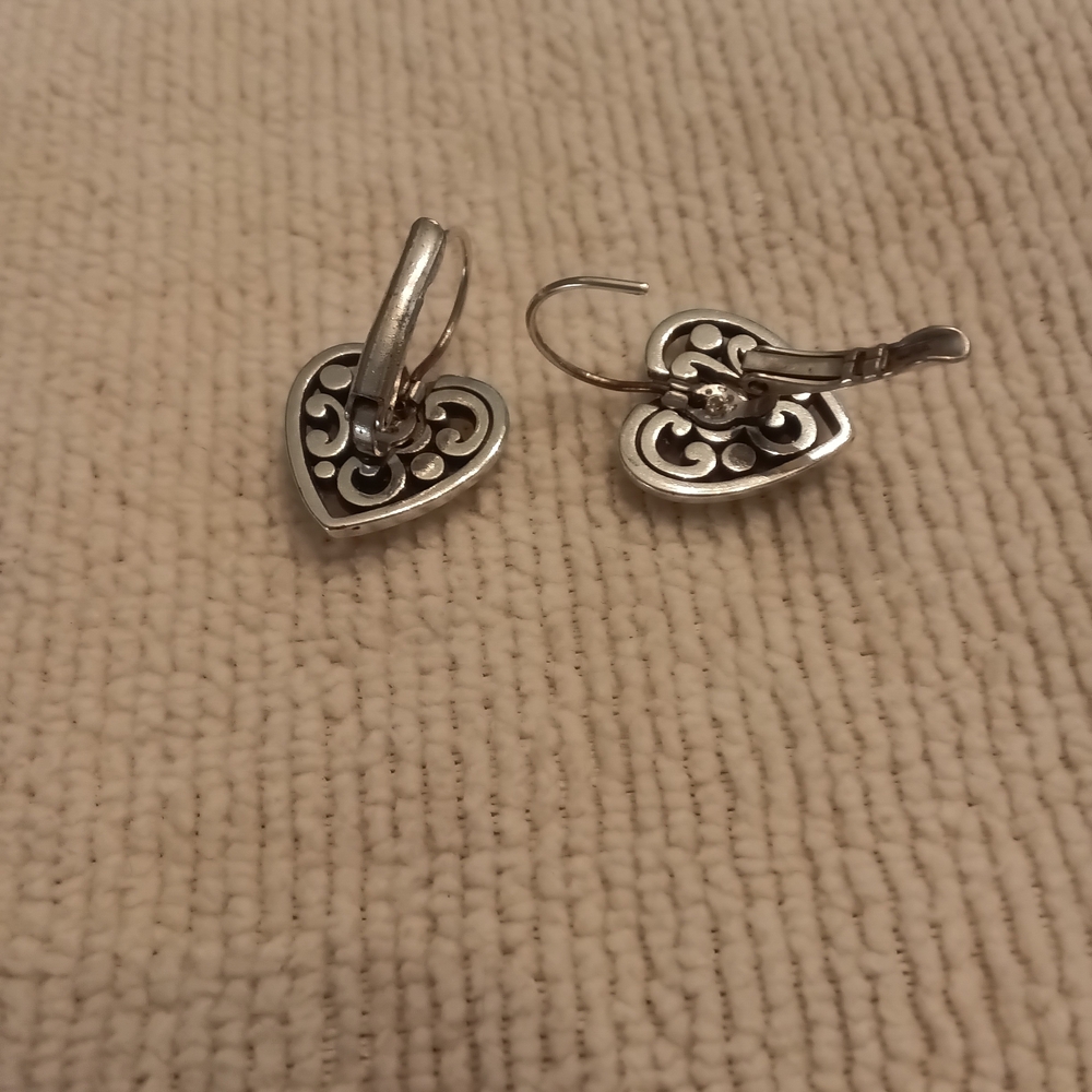 Brighton Contempo Heart Leverback Earrings  - Necklace Listed Seperately - Picture 3 of 5